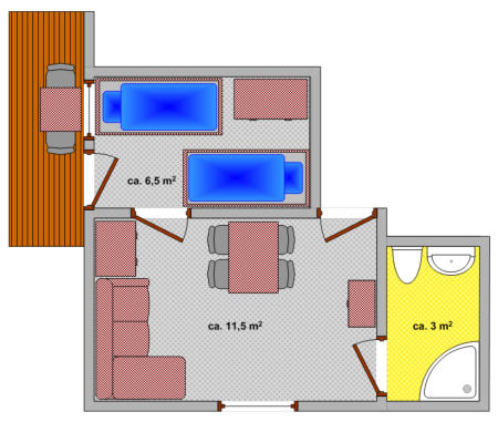 Apartament morski 2-u pokojowy